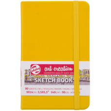 Скетчбук для графики Art Creation 140 г/м2, 9х14 см, 80 л Golden Yellow