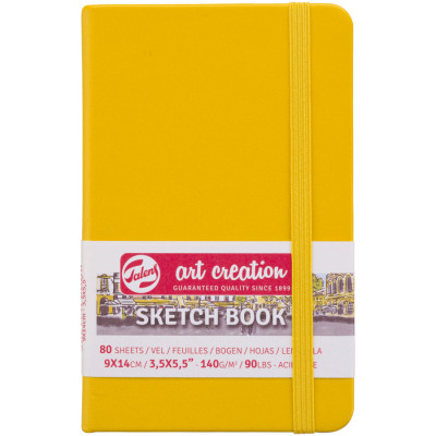 Скетчбук для графіки Art Creation 140 г/м2, 9х14 см, 80 л Golden Yellow