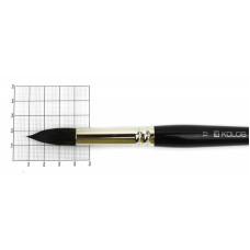 Кисть Белка круглая, Classic 3049R, №12, короткая ручка KOLOS