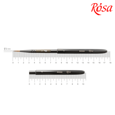 Кисть из соболя круглая TRAVEL BRUSH OCEAN серии 168 №2