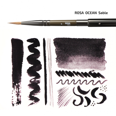 Кисть из соболя круглая TRAVEL BRUSH OCEAN серии 168 №2