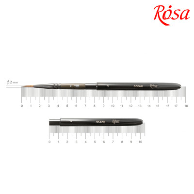 Кисть из соболя круглая TRAVEL BRUSH OCEAN серии 168 №2