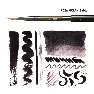 Кисть из соболя круглая TRAVEL BRUSH OCEAN серии 168 №2