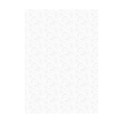 Велум полупрозрачный Кружево, Белый, А4 (21х29,7 см), 115 г м2, Heyda