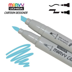 Маркер двосторонній Marvy Світло-блакитний 1900B-S