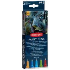 Набір кольорових ручок PAINT PEN PALETTE №2, 5шт, Derwent
