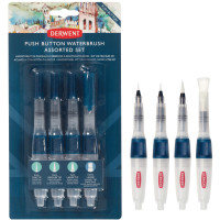 Набор кистей с резервуаром 4 шт, Derwent