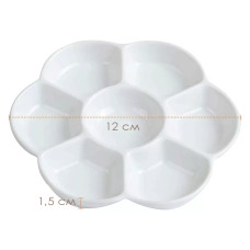 Фарфоровая палитра для акварели Цветок 12x12 см MEEDEN