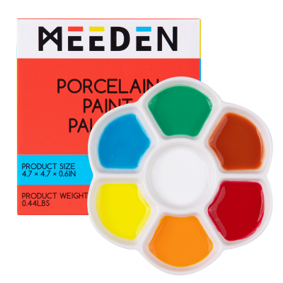 Фарфоровая палитра для акварели Цветок 12x12 см MEEDEN