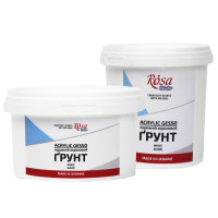 Грунт акриловий художній, білий 280 мл (350г), ROSA Studio