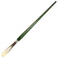Пензель Щетина плоска, Classic 2402F, №10, довга ручка KOLOS