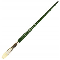 Пензель Щетина плоска, Classic 2402F, №10, довга ручка KOLOS