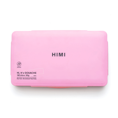 Набор гуашевых красок Jelly Cup 18x30 мл розовый пластиковый пенал HIMI Набор гуашевых красок Jelly Cup 18x30 мл розовый пластиковый пенал HIMI