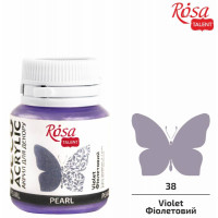 Акрил для декора 78 Фиолетовый, перламутр, 20 мл, ROSA TALENT (22038)