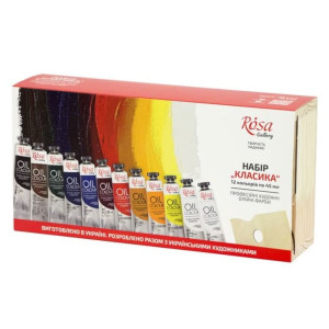 Набір олійних фарб «Класика», 12х45 мл, ROSA Gallery