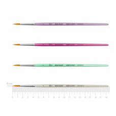 Кисть синтетика круглая ДЛЯ ДЕКОРА, HOBBY CRAFT, 3, к.р. ROSA TALENT (H C0R03)