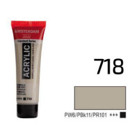 Краска акриловая AMSTERDAM, (718) Серый теплый, 20 мл, Royal Talens