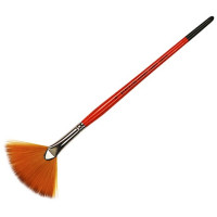 Кисть Синтетика веерная, Carrot 1097FN, № 8, короткая ручка KOLOS
