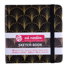 Блокнот для графіки Talens Art Creation, 12х12 см, 140г/м2, 80л, Art deco, Royal Talens
