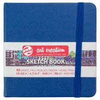 Скетчбук для графики Art Creation 140 г/м2, 12х12 см, 80 л Navy Blue