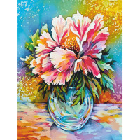 Полотно на картоні з контуром, Натюрморт №37, 30х40, бавовна, акрил, ROSA START (GPA283237)