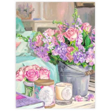 Полотно на картоні з контуром, Натюрморт №25, 30*40, бавовна, акрил, ROSA START