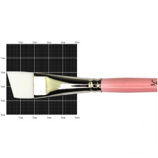 Кисть Синтетика угловая, Flamingo 1023A, № 5/8, короткая ручка KOLOS