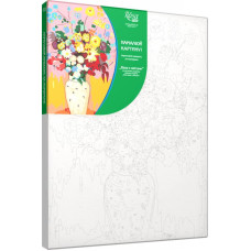 Картина по номерам акрил набор эконом Ваза с цветами ROSA START