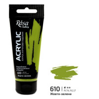 Фарба акрилова, Жовто-зелена, 60 мл, ROSA Gallery (3241610)