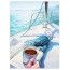 Полотно на картоні з контуром, Морські пейзажі №5, 30*40, бавовна, акрил, ROSA START