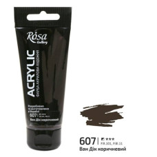 Фарба акрилова, Ван Дік коричневий, 60 мл, ROSA Gallery (3241607)