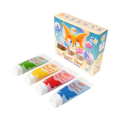 Набор пальчиковых красок 4x60 мл в тюбиках Rudix Набор пальчиковых красок 4x60 мл в тюбиках Rudix