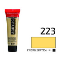 Фарба акрилова AMSTERDAM, (223) Неаполітанський жовтий темний, 20 мл, Royal Talens