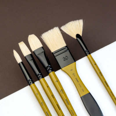 Пензель Щетина віялова, AMBER 2306FN, №10, д.р. ROSA