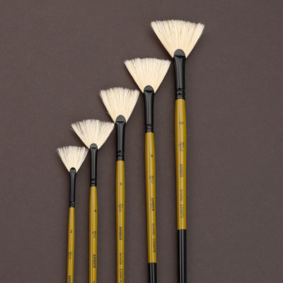 Пензель Щетина віялова, AMBER 2306FN, №10, д.р. ROSA