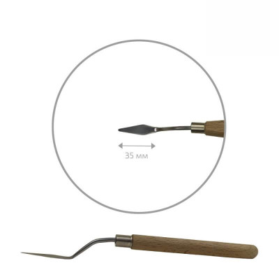 Мастихін ROSA Studio 11925 ромб, довжина 3,5 см, ст,код1018