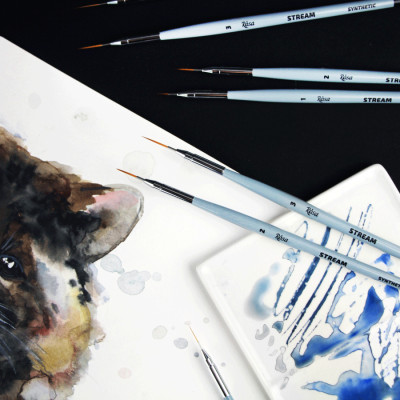 Синтетика кругла, лайнер, STREAM 123/7, № 3, к.р. пензель ROSA (18812373)