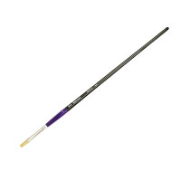 Пензель Щетина плоска, 401 № 3, довга ручка ROSA Studio