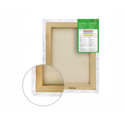 Холст на подрамнике хлопок 18x25 см, мелкое зерно, акриловый грунт, модуль №0 ROSA Studio