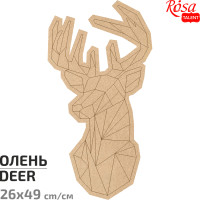Основа для декорирования панно-мозаика „Олень“ 1, МДФ, 26х49 см, ROSA TALENT (487519)