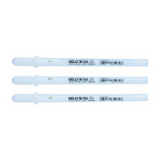 Набор гелевых ручек BASIC 05 FINE БЕЛАЯ 3 шт, Sakura