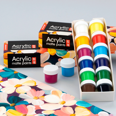 Набор акриловых красок Nature матовый 12x10мл Arteo Набор акриловых красок Nature матовый 12x10мл Arteo