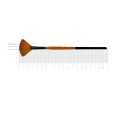 Кисть Синтетика веерная, FLAME 1368FN, №4, кор ручка ROSA 1368FN04