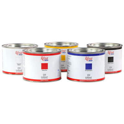 Фарба олійна, Білила титанові, 490 мл, ROSA Studio