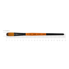 Кисть Синтетика овальная, FLAME 1368FR, №14, кор ручка ROSA 1368FR14