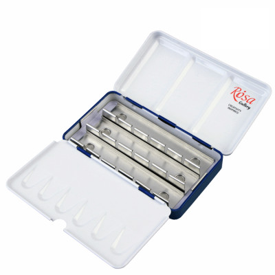 Пенал для акварельных красок металлический на 12 кювет индиго ROSA Gallery