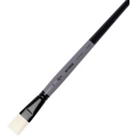 Кисть Синтетика плоская, INTENSE 1668F, №18, длин ручка ROSA 1668F18