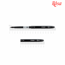 Синтетика кругла, TRAVEL BRUSH, STREAM 158, № 4, к.р. пензель ROSA 18431584 