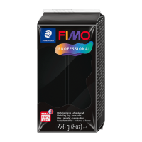 Пластика Professional чорна середньої м'якості 226г Fimo