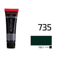 Фарба акрилова AMSTERDAM, (735) Окис чорний, 20 мл, Royal Talens